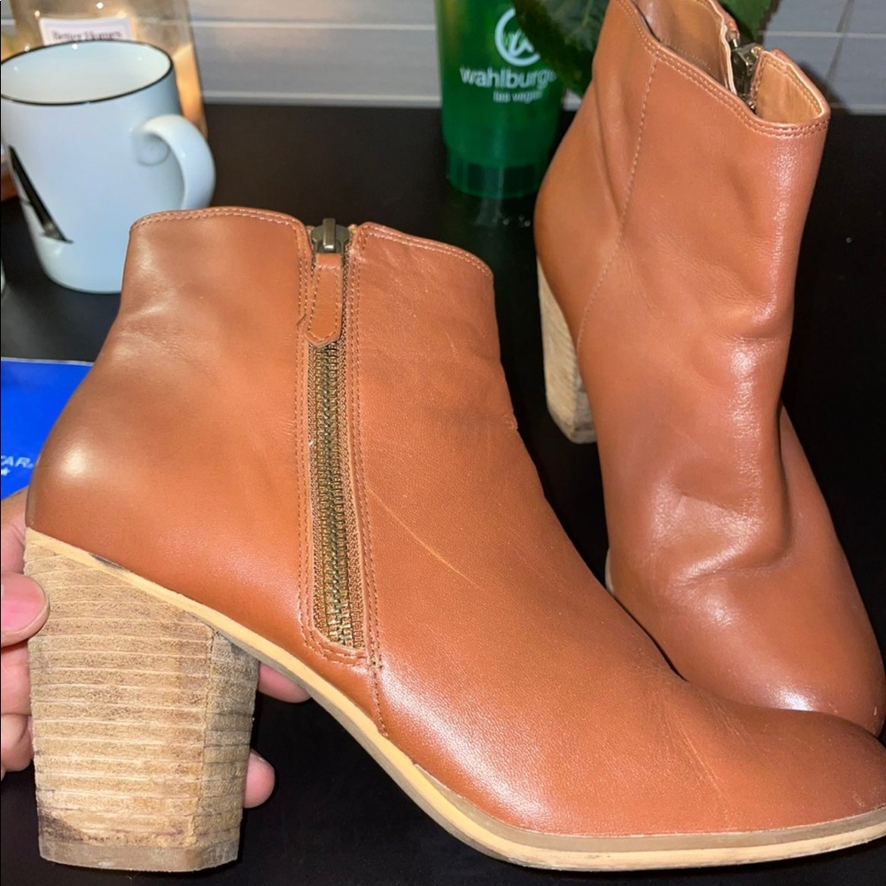 Brown Bootie Heels size 8.5